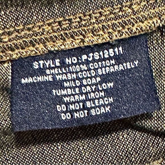 Phat Farm Vtg Denim Jean Jacket Men’s XXL Trucker Dark Wash Y2K Hip Hop Style - Picture 8 of 10